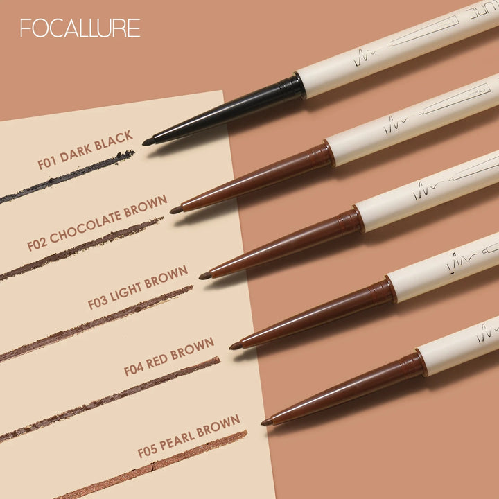 FOCALLURE Waterproof Ultra-slim Eyeliner Gel Pencil Soft High Pigment Professional Long-lasting Eyes Liner Makeup Tool Cosmetics