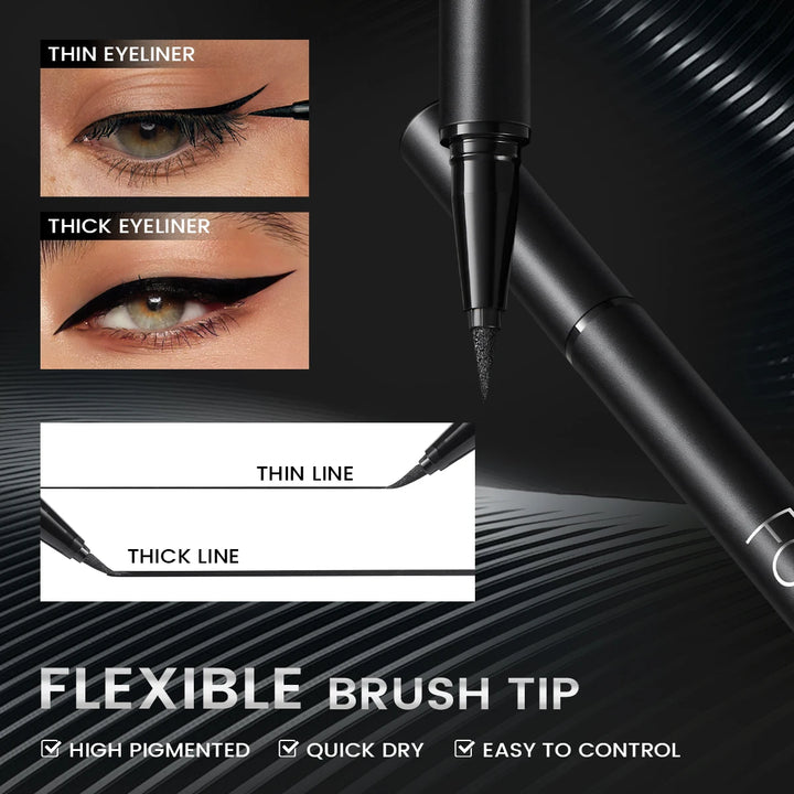 FOCALLURE Professional Black Liquid Eyeliner Long-lasting Waterproof Quick-dry Eye Liner Pencil Pen Makeup Beauty Cosmetics Tool