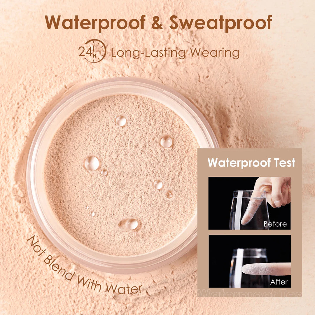 FOCALLURE 9 Colors Oil-control Loose Powder Waterproof Long-lasting Full Coverage Face Compact Setting Powder Makeup Cosmetics