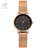 SK Women's Mesh Strap Quartz Watch