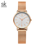 SK Women's Mesh Strap Quartz Watch