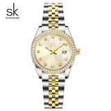 SK Calendar Women's Steel Watch