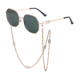 Fashion Chain Irregular Frame Sunglasses For Women