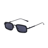 Metal Temples Square Small Frame UV Protection Sunglasses For Women